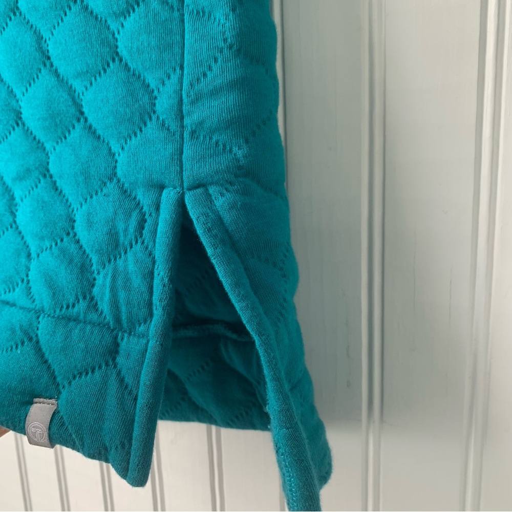 Talbots Turquoise Quilted Top (Large Petite) - Picture 8 of 9